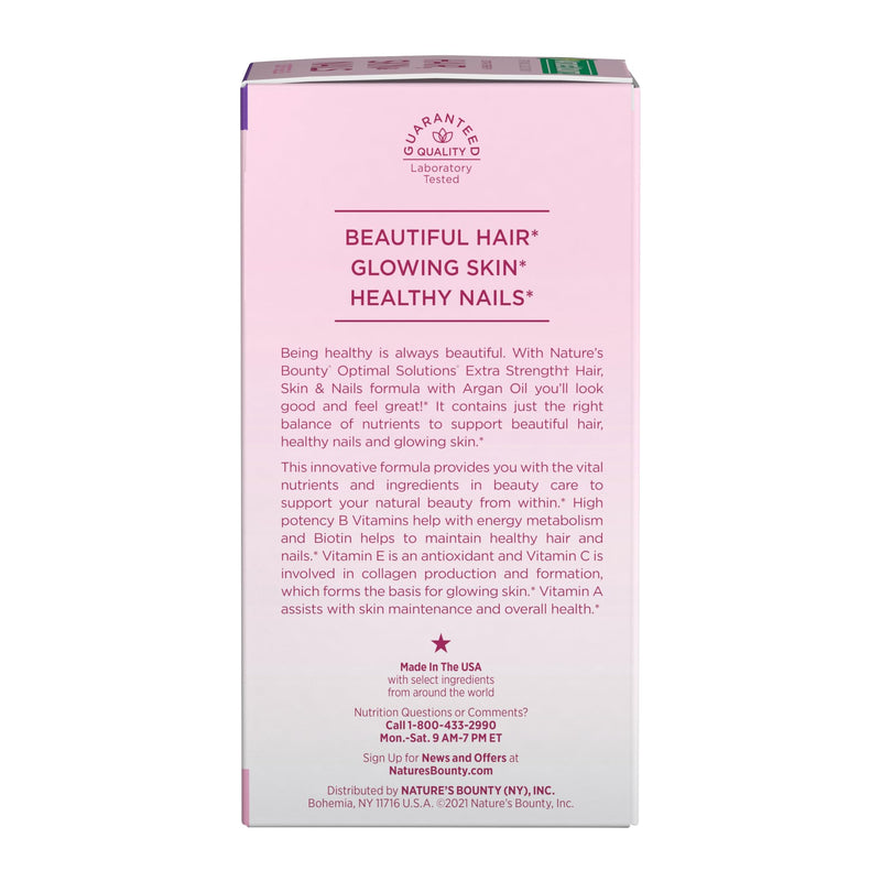 Nature's Bounty Advanced Hair, Skin & Nails, 150 Rapid Release Softgels Unflavored 150 Count
