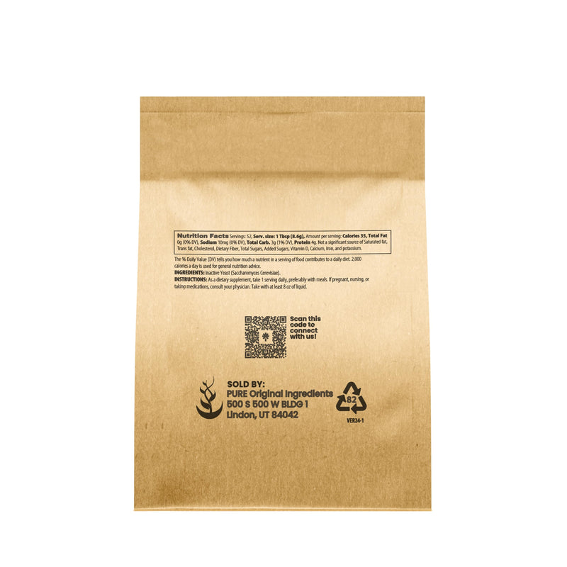 [Australia] - Pure Original Ingredients Brewer's Yeast (1 lb) Always Pure, No Fillers Or Additives, Non GMO 