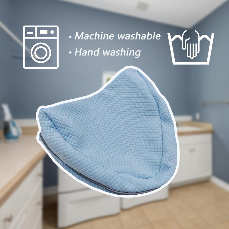 [Australia] - Replacement Pillow Cover for Contour Legacy Leg & Knee Foam Support Pillow-Cover ONLY (Blue) Blue 