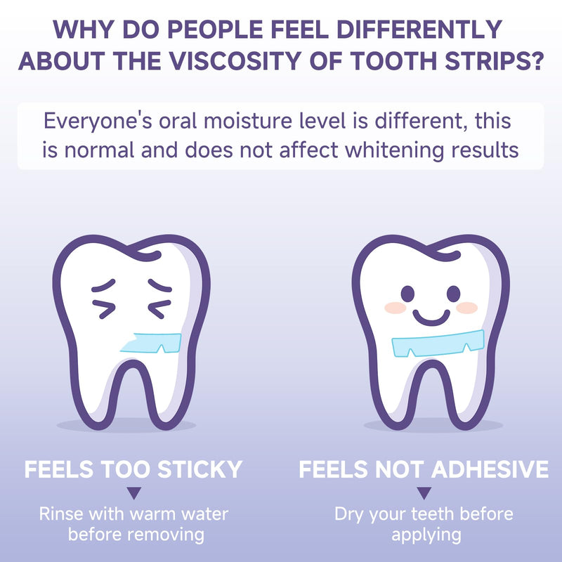 [Australia] - Teeth Whitening Strips for Sensitive, 42 Strips Whitener Safe Whitestrip, Deep Stains Removal Tooth Whitening, Enamel Safe Non-Slip Dry Strip Technology for Whiter Teeth,Coconut 