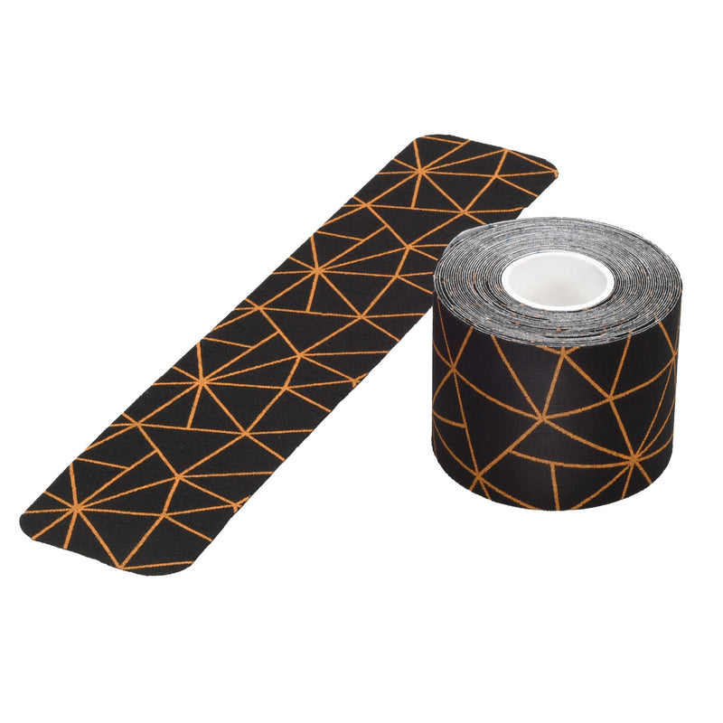 [Australia] - Copper-Infused Kinesiology Tape, 20 Precut Water Resistant Strips, Stretch Indicator, Elastic Athletic Tape for Sports & Weightlifting, Muscle Strain Relief & Joint Support (Black Copper) Black Copper 