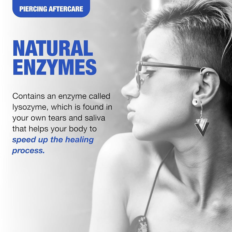 [Australia] - H2Ocean Piercing Aftercare Spray, Saline Spray for Piercings Cleaning Solution, with Sea Salt Nipple, Ear, Nose, Lip, Belly Piercings Cleaning Spray with Sea Salt & Bump Treatment, Set of 2 Original 