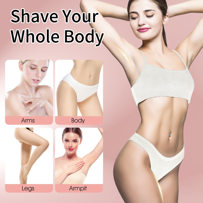 [Australia] - Electric Razors for Women, 5 in 1 Painless Rechargeable Dusk Shaver Womens, Women's Shavers Everything, Lady Leg/Bikini/Face Hair Removal Products, Female Wet Dry Shaving Machine 