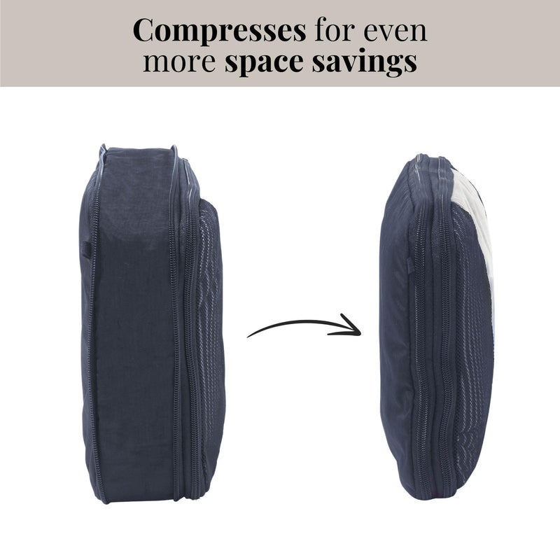 Baggallini Compression Cube 4-piece Set One Size French Navy