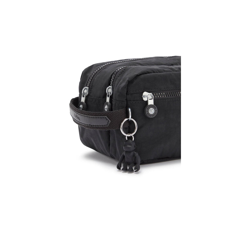 Kipling Women’s Agot Toiletry Bag, Lightweight Travel Organizer, Nylon Cosmetics Kit One Size Black Noir