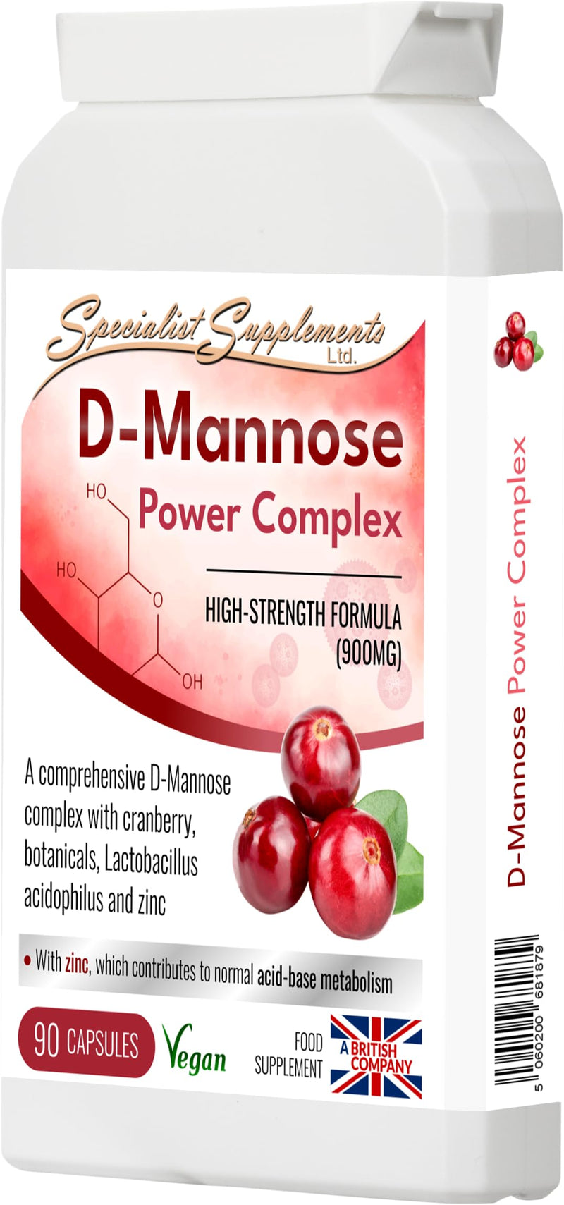 D-Mannose Power Complex, 90 Capsules