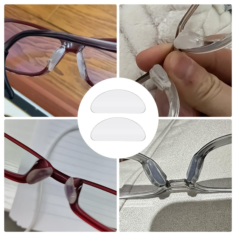 [Australia] - 20 pairs of silicone nose pads glasses, glasses nose pads accessories, glasses pads self-adhesive. Anti-slip glasses anti-slip, anti-slip glasses nose pads silicone, nose protection glasses nose pads glasses anti-slip white 