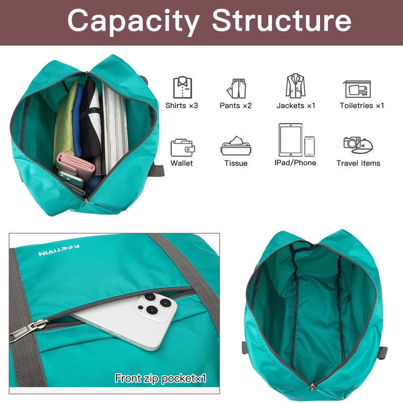 For Spirit Airlines Personal Item Bag Foldable Travel Duffel Bag & Pockets Bag Ladies Crossbody Lightweight Nylon Travel Purses