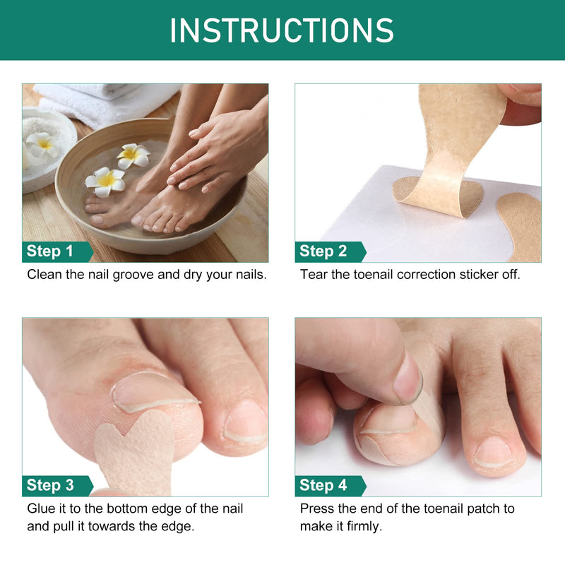 Nail Care Patches, Gentle Adhesive Design, Invisible Comfort, Easy to Apply, Breathable Material, Suitable for Daily Toenail & Fingernails