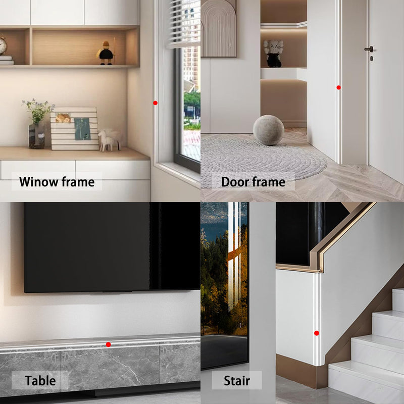 [Australia] - Clear Peel and Stick L Molding Corner Guards with 90° Angle for Wall Door Frame Cabinet Baseboard Protection and Decoration, 2.9ft x 1.2in (3Pcs) Clear 2.9ft x 1.2in (3Pcs) 