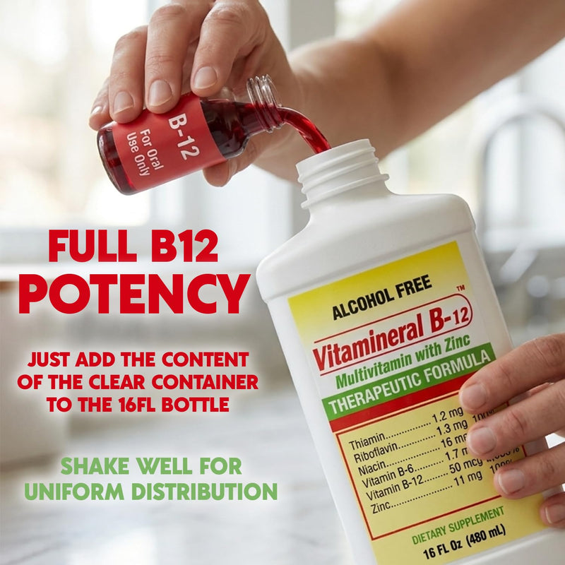 Liquid Multivitamin with Zinc, Immune Health & Nervous System Support, High Potency Vitamin B Complex Formula for Men & Women, Easy-to-Take Dietary Supplement, 16 fl oz, 1 Pack | Supports immune health and nervous system function, high-potency formula ...