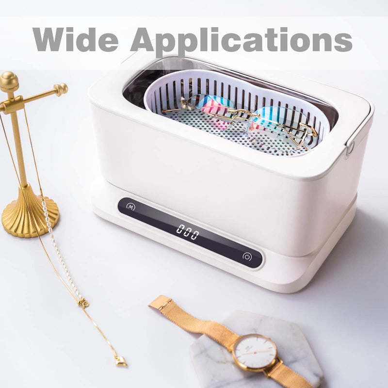 [Australia] - SWAREY 2025 New Ultrasonic Cleaner 800ML Ultrasonic Cleaner with Baskets and 4 Cleaning Modes 45000Hz Professional Ultrasonic Equipment for Dentures Jewelry Glasses Watch Coins Tool 