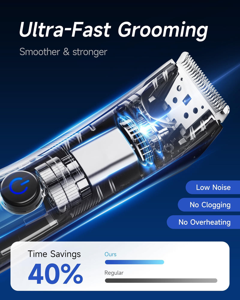 VIKICON Manscape Trimmer for Men - No Nicks Electric Razor-Shaver for Balls/Pubic/Groin/Legs/Chest Hair Removal w/Light & Ceramic Blade, IPX7 Waterproof Body Groomer USB-C Charging, Gifts for Him Dad Black