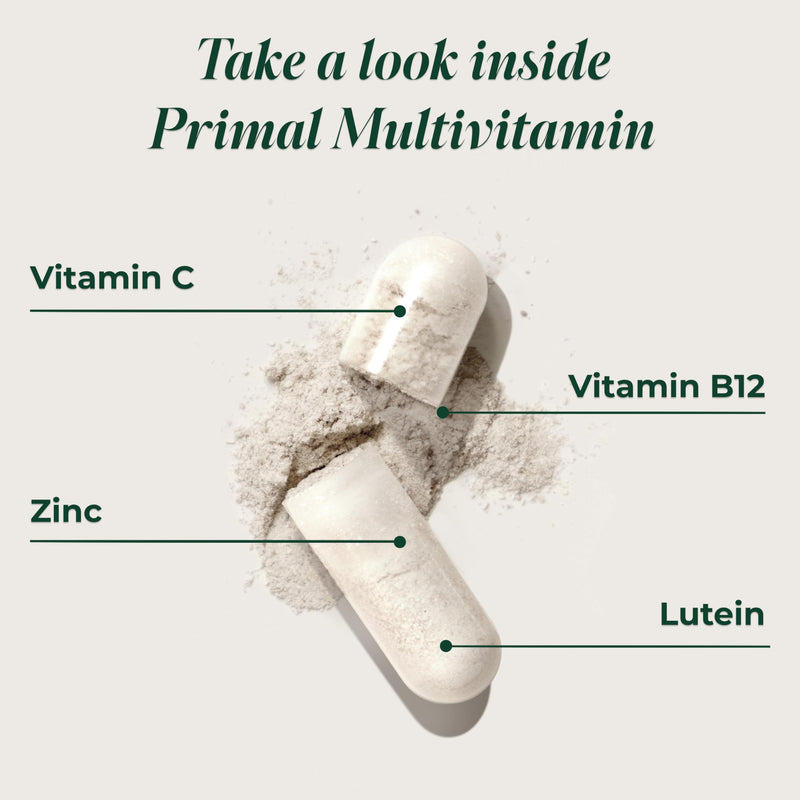 Primal Harvest Multivitamin - Daily Supplement, Gluten & Soy Free 30 Count (Pack of 1)