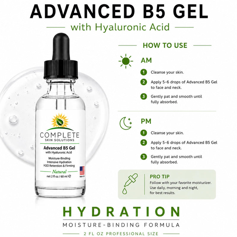 Advanced B5 Gel with Hyaluronic Acid 2 oz