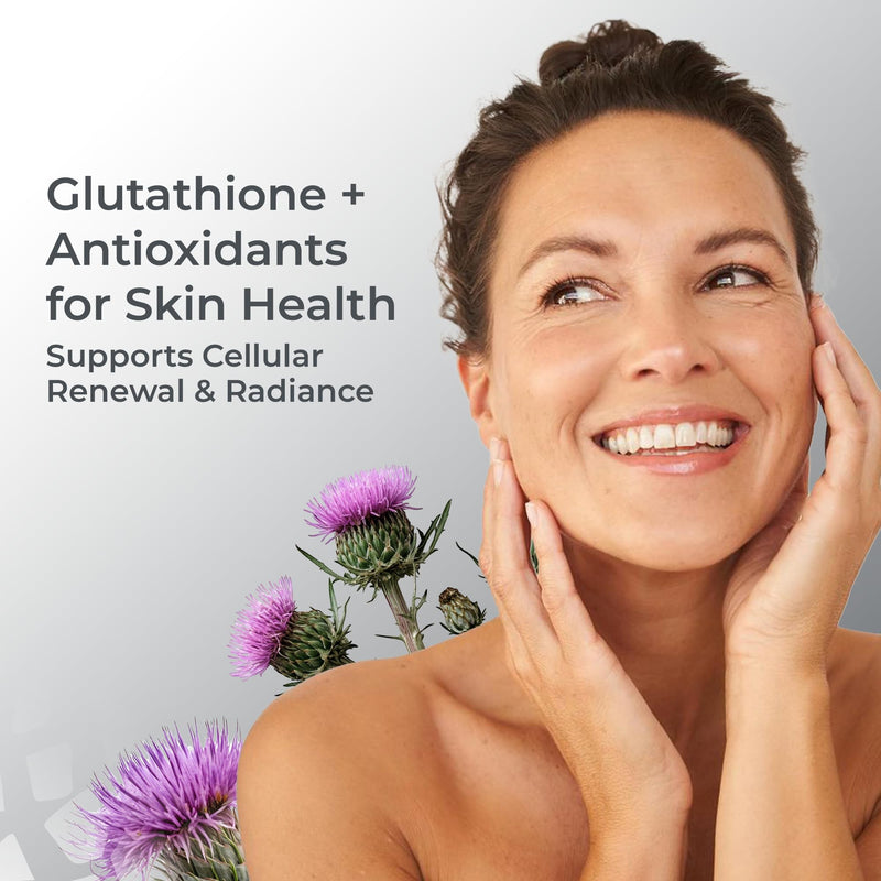 L-Glutathione + Superoxide Dismutase Tablets – Glutathione Capsules Antioxidant Complex for Skin Health, Cellular Protection and Cleanse, Biotrade Intensive Glutathione Supplement, 60 Tablet