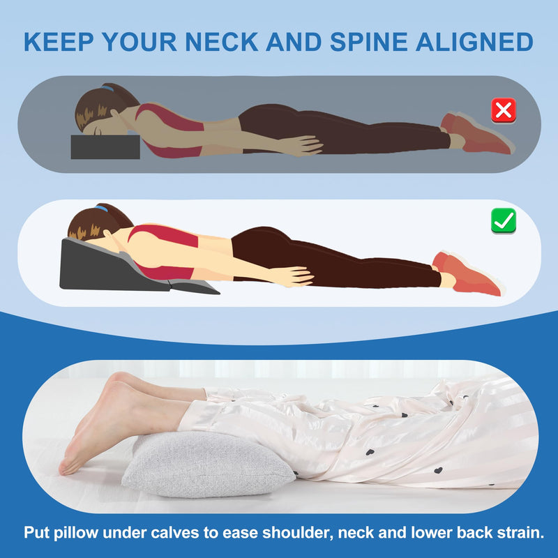 [Australia] - MABOZOO Face Down Prone Pillow, Massage Pillow for After Eye Surgery, Facedown Cushion for Massage, Prone Sleeping, Bed, Retina Surgery, Vitrectomy, M 17*14*6inch 