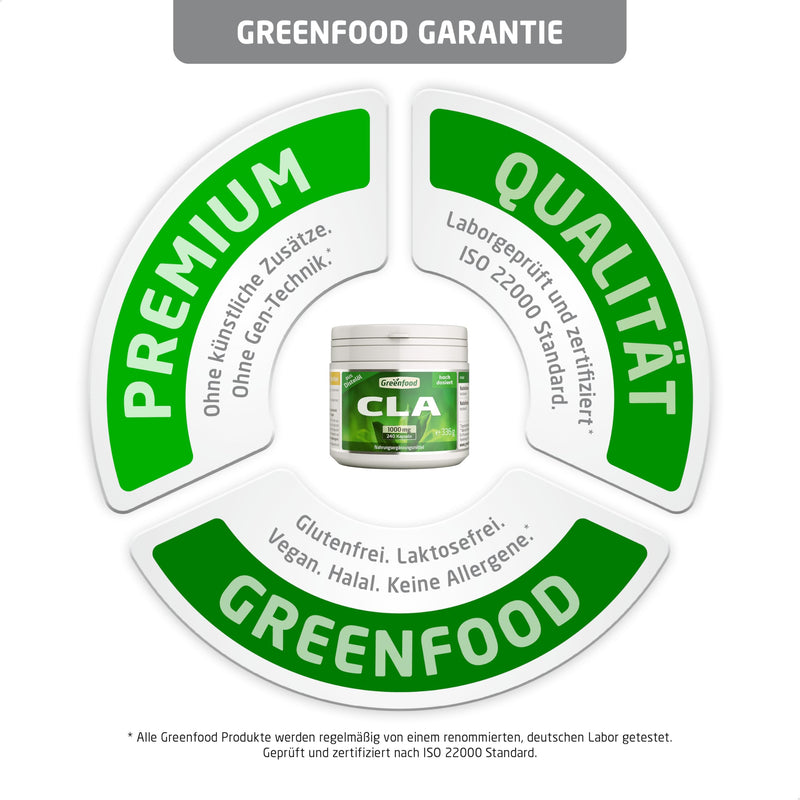 [Australia] - CLA, 1000 mg, 240 capsules, high dosage, conjugated linoleic acid from safflower oil - without artificial additives, without genetic engineering 240 pieces (pack of 1) 