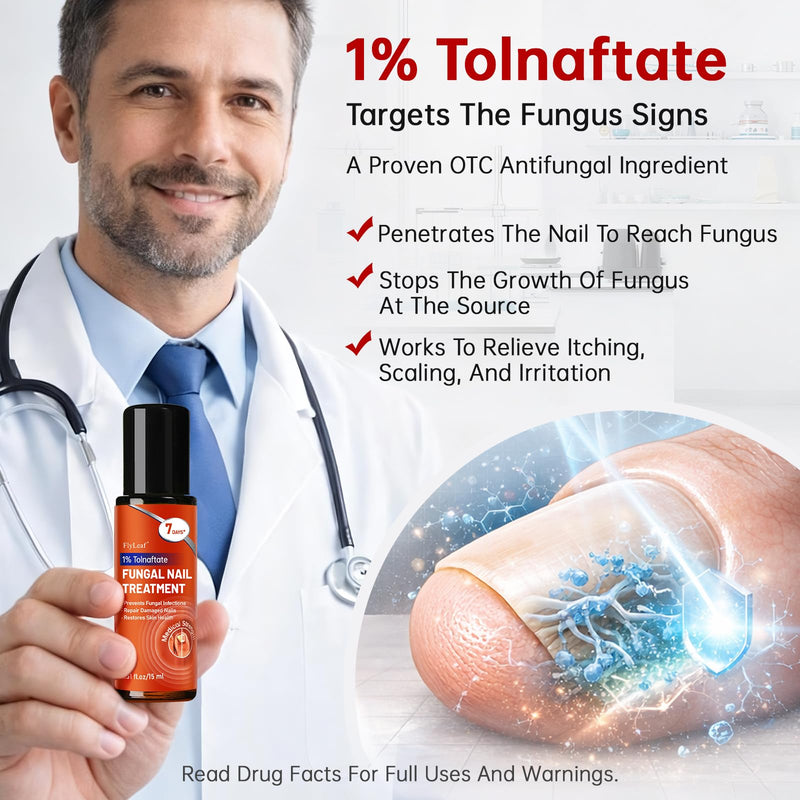 Toenail Fungus Treatment Extra Strength, 1% Tolnaftate Antifungal Fungal Nail Treatment, ToeNail Fungus Treatments For Thick Discolored Brittle Crumbling Nails, 0.51 fl oz (Pack of 1)