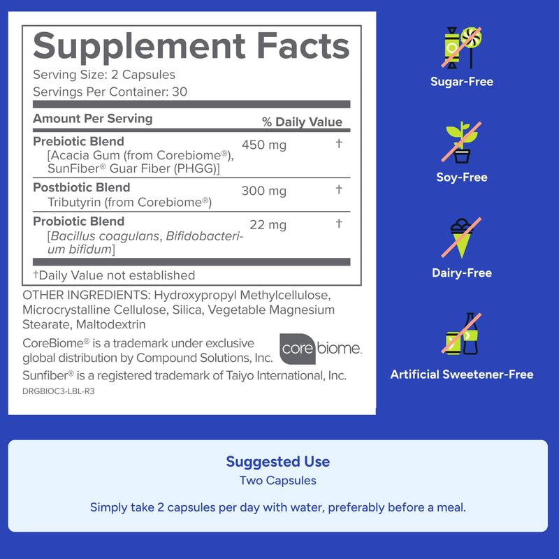 [Australia] - Gundry MD¬Æ Bio Complete 3, 3-in-1 Probiotics for Gut Health, Probiotic Supplements for Digestion, Supplement Supporting Bloating, Gas, Food Cravings, Energy Levels, Skin, and Focus, 30 Day Supply 