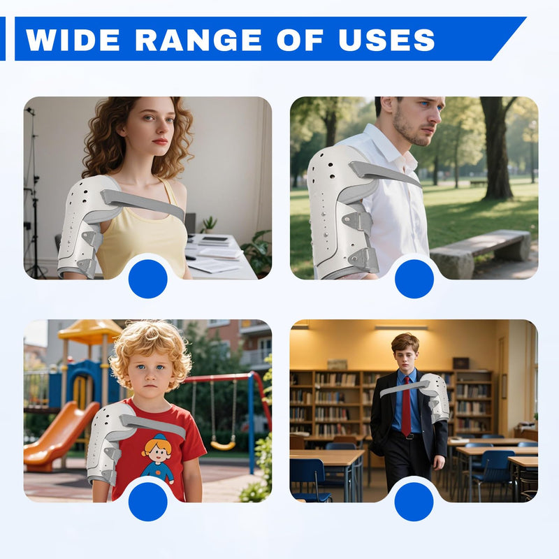 TARSHYRY Medium Humeral Shaft Fracture Splint, Lightweight and Breathable, Upper Arm Brace, Left/Right Arm,Bone Humerus Fracture for Men and Women (Right Shoulder) Right Shoulder