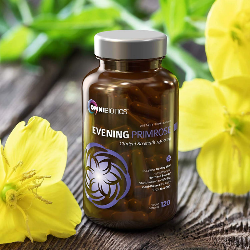 [Australia] - Organic Evening Primrose Oil | Clinical Strength 1,500 mg | 10% GLA | Cold-Pressed, Non-GMO | Hormone Balance for Women | Menopause and PMS Support | 120 Vegan softgel Capsules 