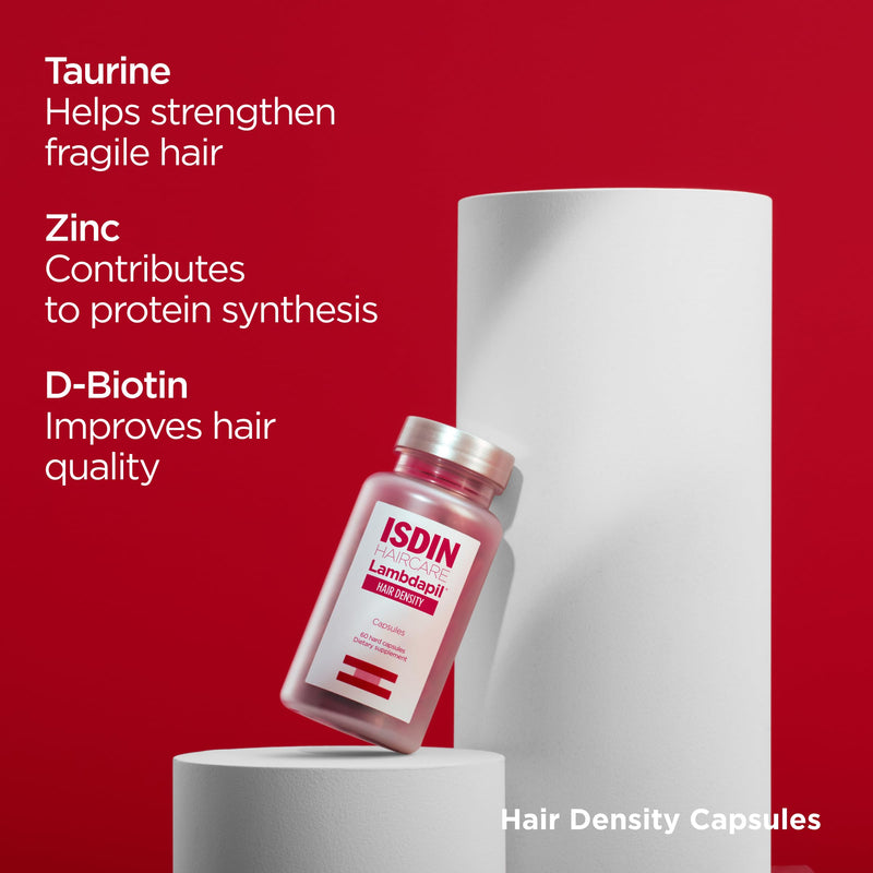 ISDIN Lambdapil Hair Density Supplement for Thinning Hair | Strenghtens Hair Structure, Protects Against Oxidative Stress, Boosts Density, Dermatologist Recommended 60 Count (Pack of 1)