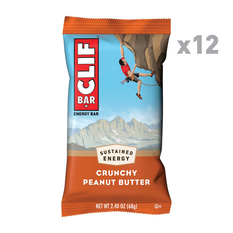 [Australia] - Clif Bar Crunchy Peanut Butter Energy Bars, 12 Bars / Box of 12 (Pack of 1) 
