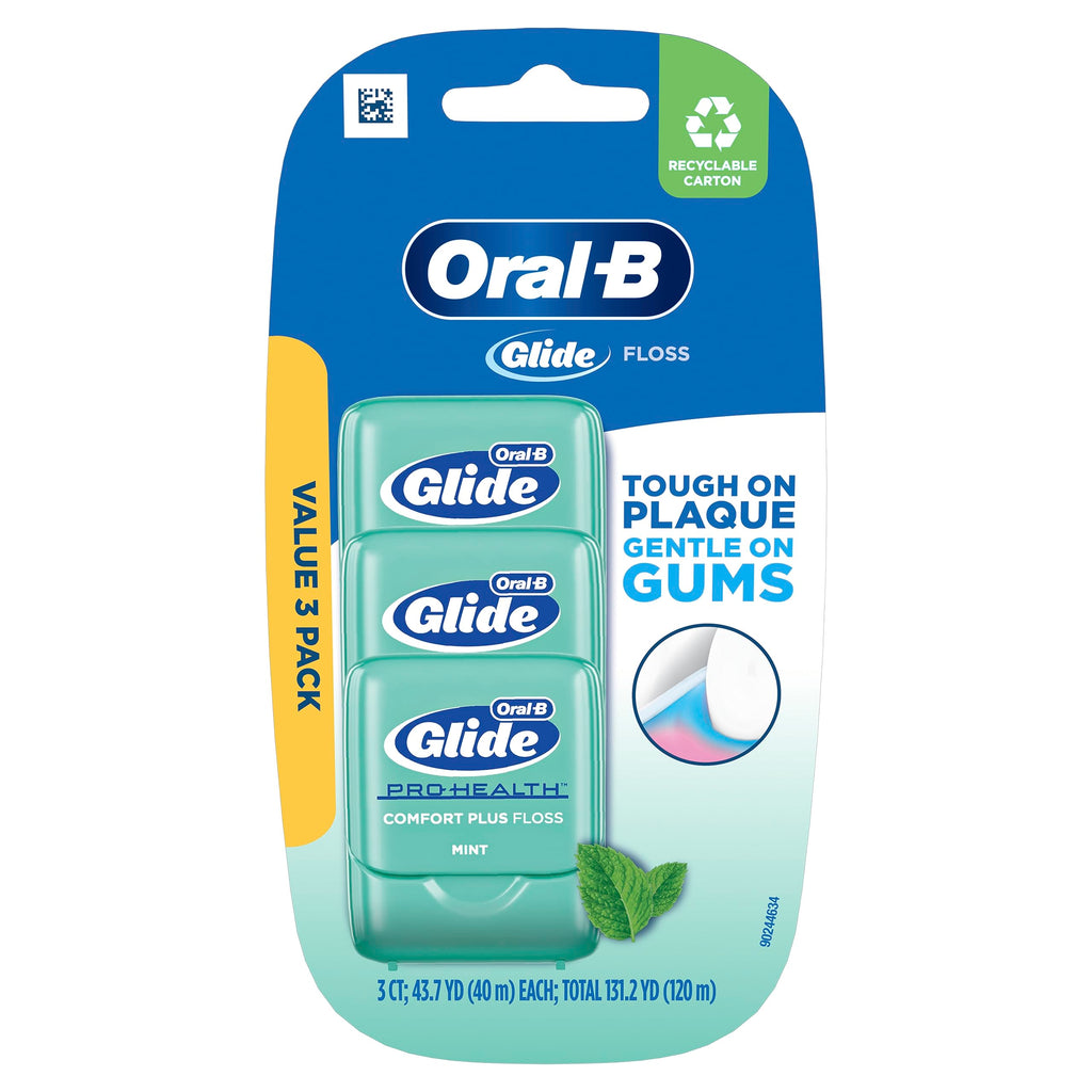 Oral-B Glide Pro-Health Comfort Plus Dental Floss, Mint 394 Foot (Pack of 1)