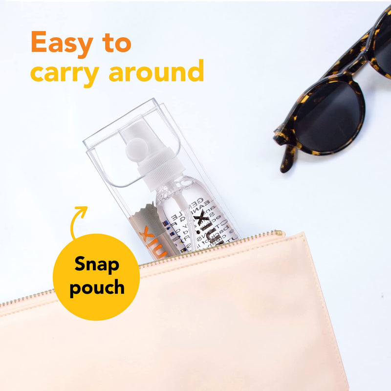 [Australia] - Glasses Cleaner Set of 2, Alcohol-Free Eyeglass Cleaner, 2pcs 2-Oz Spray Bottles with 2 Microfiber Glass Cleaner Cloths, Travel-Sized Lens Cleaner Kit, Safe for Glasses, & Electronic Devices 2 Fl Oz (Pack of 2) 