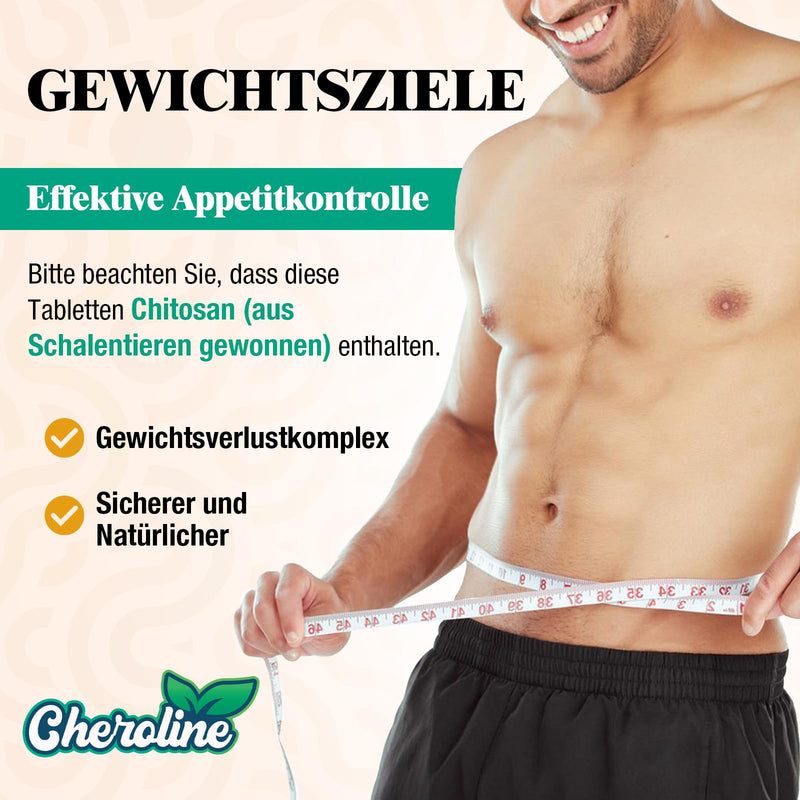 [Australia] - Appetite suppressant for men 3217 mg per serving, natural fat burners, high-dose glucomannan from konjac root, with green tea extract and chitosan, long satiety (90 pieces (pack of 1)) 90 pieces (pack of 1) 