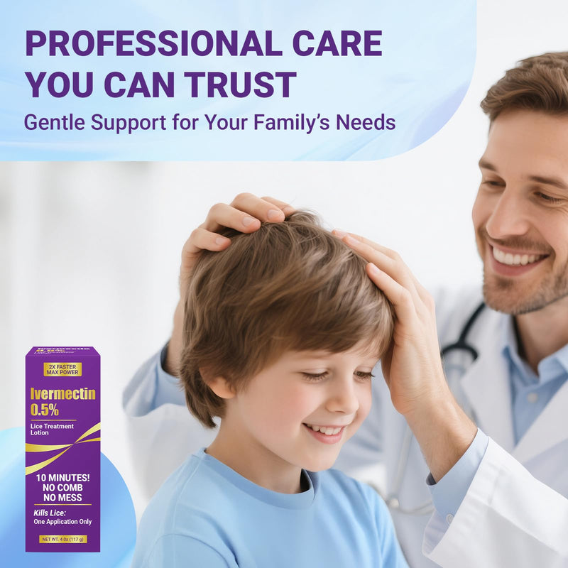 [Australia] - Ivermectin Lotion Cream Lice Treatment, 0.5%,4oz 