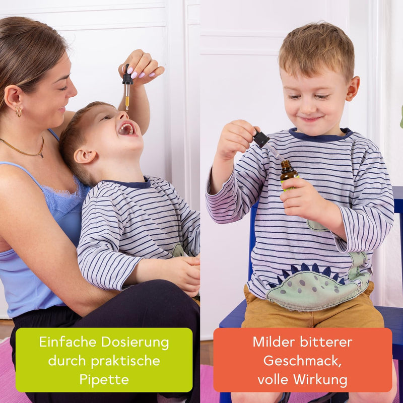 [Australia] - BitterLiebe® bitter substances drops for children 30ml with practical pipette cap I bitter drops from The Lions' Den I Hildegard von Bingen, bitter herbs 1 