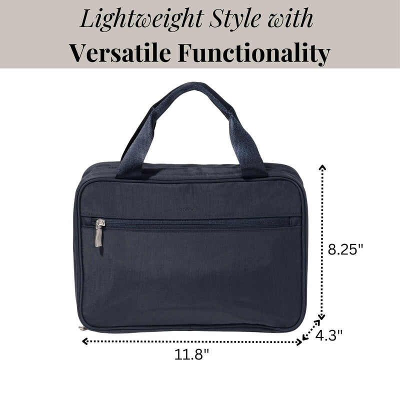 Baggallini Large Hanging Travel Toiletry Kit One Size French Navy