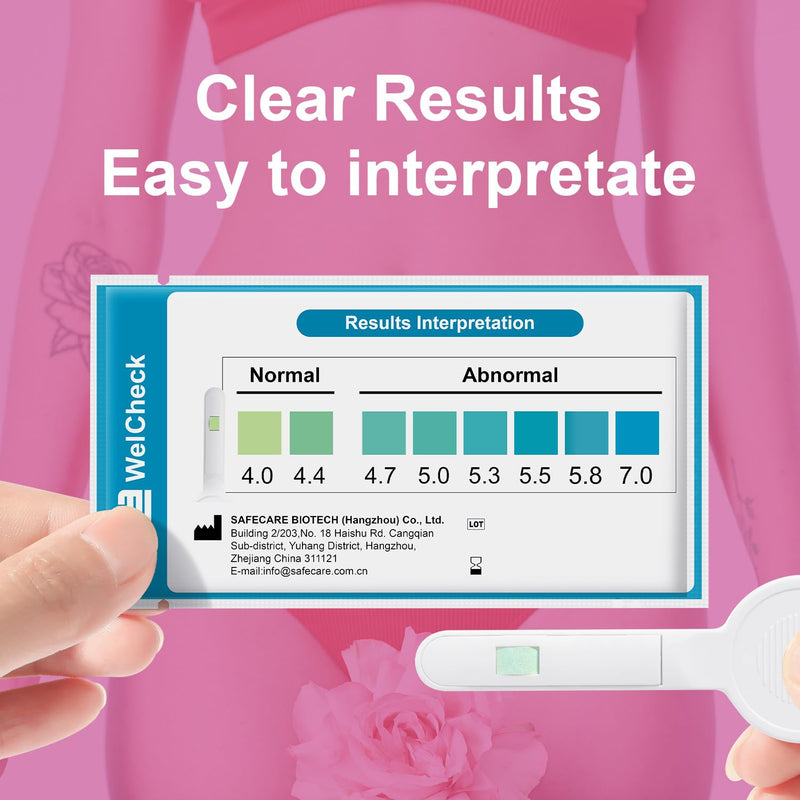 Vaginal pH Test Strips, Vaginal Yeast Infection Test Strips, Feminine pH Test, BV Test Strips pH Balance for Women, 15 Individually Packaged Strips