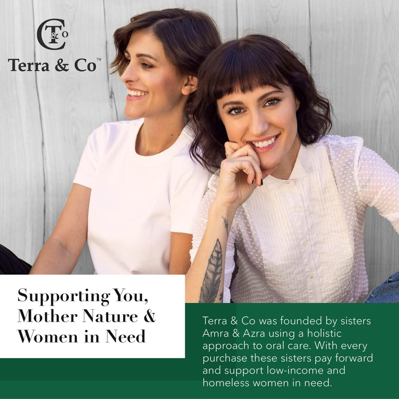 Terra & Co. Brilliant Black Hydroxyapatite Toothpaste for Whitening Teeth – USA-Made - Natural Remineralizing Toothpaste, Fluoride-Free, Vegan, SLS-Free, Low Abrasion – Mint, 3.4 oz Whitening - Mint 3.4 Ounce (Pack of 1)