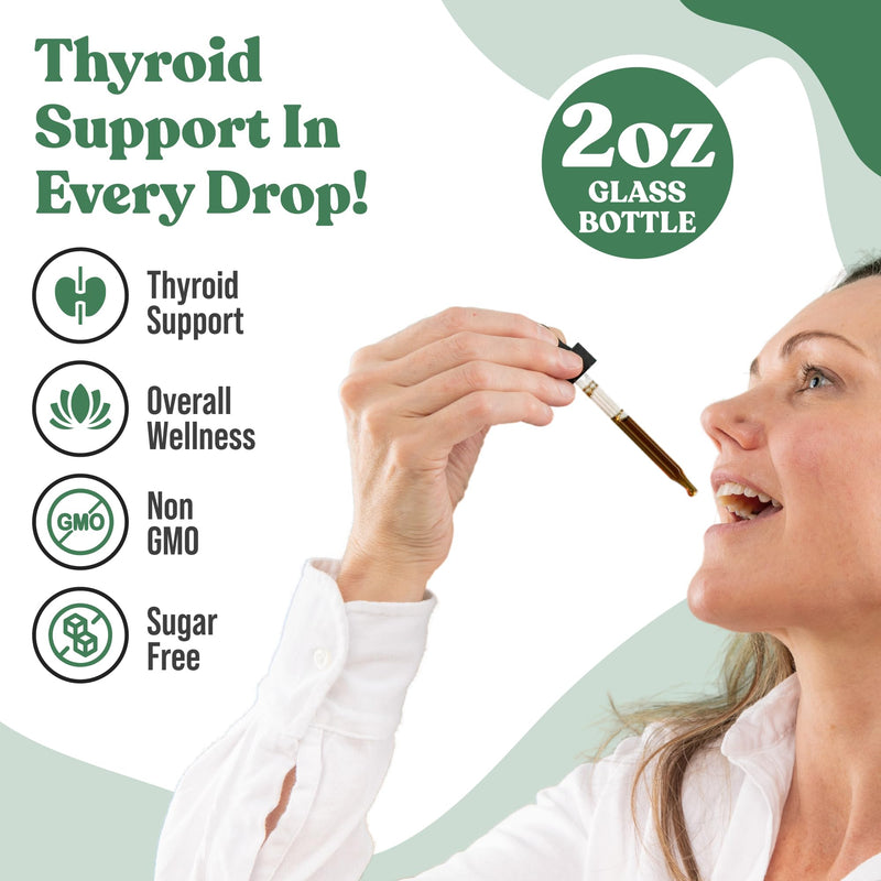 [Australia] - Rejuvica Health Thyrobin - Advanced Thyroid Support Supplement - Liquid Delivery for Better Absorption - Iodine, Stinging Nettle, Kelp, Astragalus, Ashwagandha & More! 