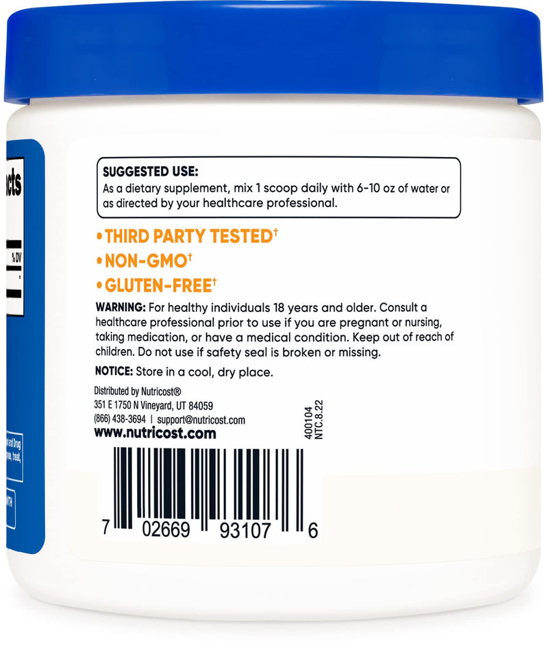 [Australia] - Nutricost Pure DMAE-Bitartrate Powder 100 Grams 286 Servings (Pack of 1) 