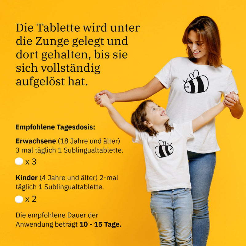 [Australia] - Apilak Grindex 10 mg - dietary supplement with liofilized royal jelly | Support for adults and children | 25 Natural Sublingual Tablets 