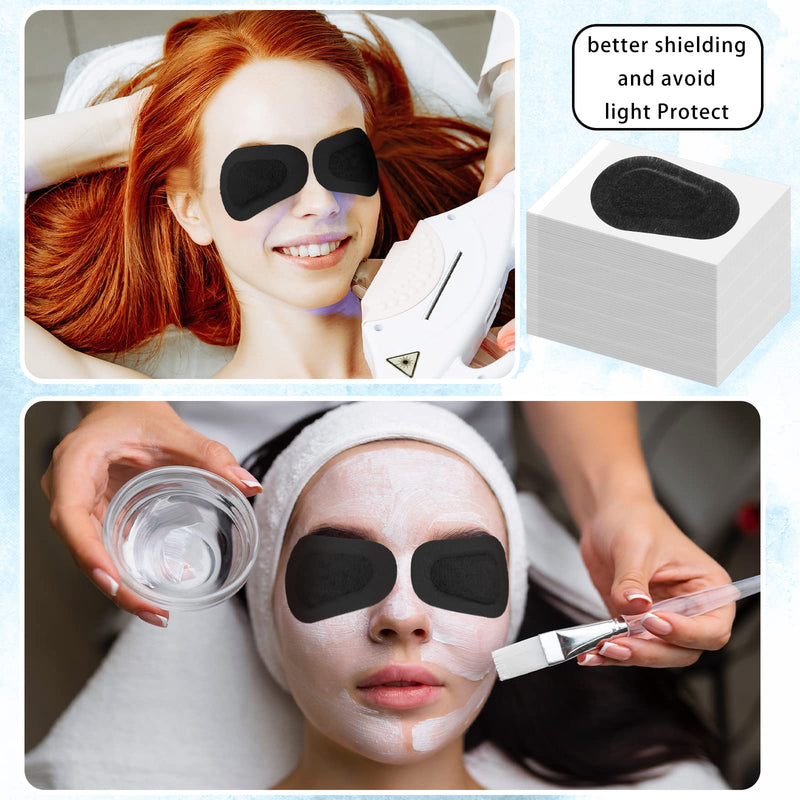 [Australia] - 120 Pcs Adhesive Eye Patches, Eye Patches for Adults Pad Disposable Eyepatch Latex Free Adhesive Bandages for Adult(3 x 2 Inch,Black) Black 3 x 2 Inch 