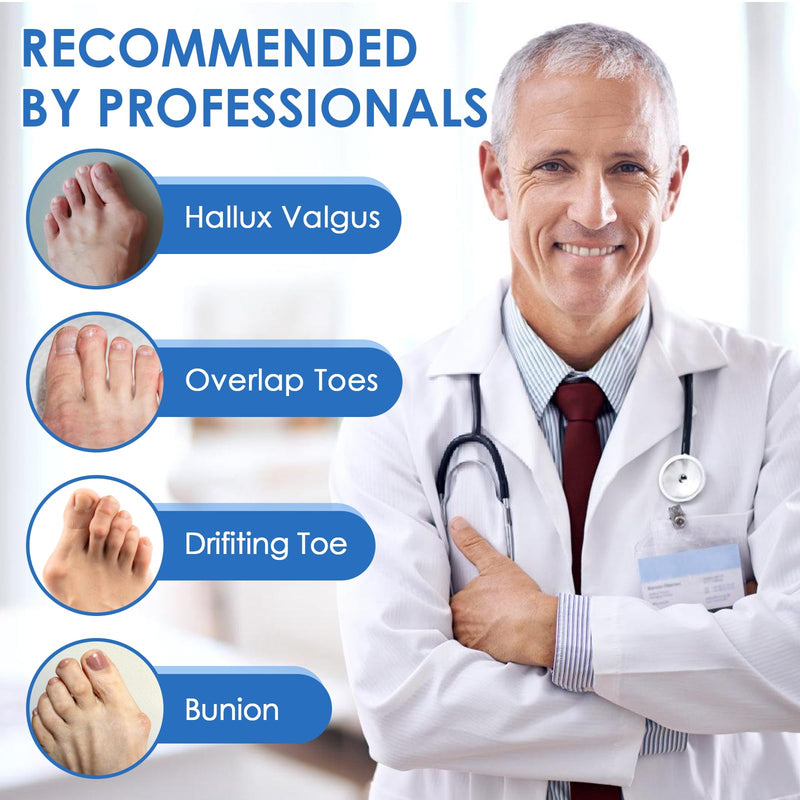 [Australia] - Nacerlary 1 PCS Hallux Valgus Toe Separator Training Band, Toe Separator for Relief, Easy to Use, Correction for Hallux Valgus Bunion for Men and Women 