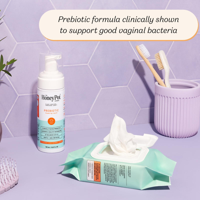 [Australia] - The Honey Pot Company - Prebiotic Feminine Wash - Herbal Infused Feminine Hygiene Wash for Sensitive Skin Types - PH Balanced Plant Based Wash Free from Parabens and Sulfates - 5.51 Fl Oz 