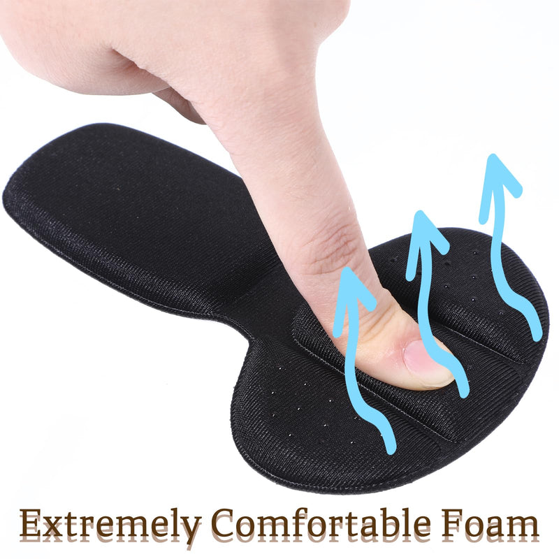 [Australia] - TIESOME 3 pairs of heel pads, heel pads, heel pads, shoes, 2-in-1 shoe insoles for shoes that are too large, heel protection insoles, shoes, women's grip heel, self-adhesive heel protection, heel cushion (black). 