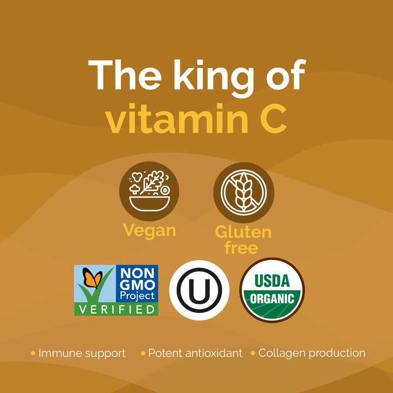 Camu Camu Powder, Natural Vitamin C by Zint: Raw Organic Antioxidant Superfood - Immune Support Booster & Anti Aging - Non GMO, Super Vitamin C Berry (3.5 oz)