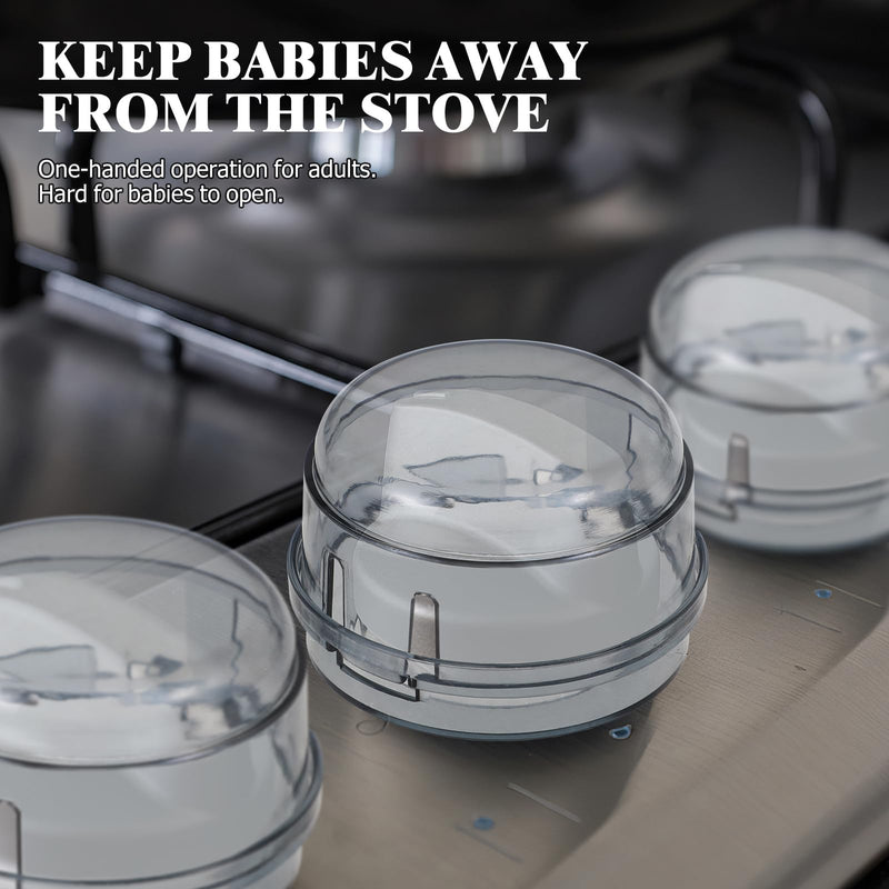 [Australia] - PATKAW 4pcs Stove Knob Covers Child Safety for Electric Stove Top Stove Baby Proof Safety Guards 