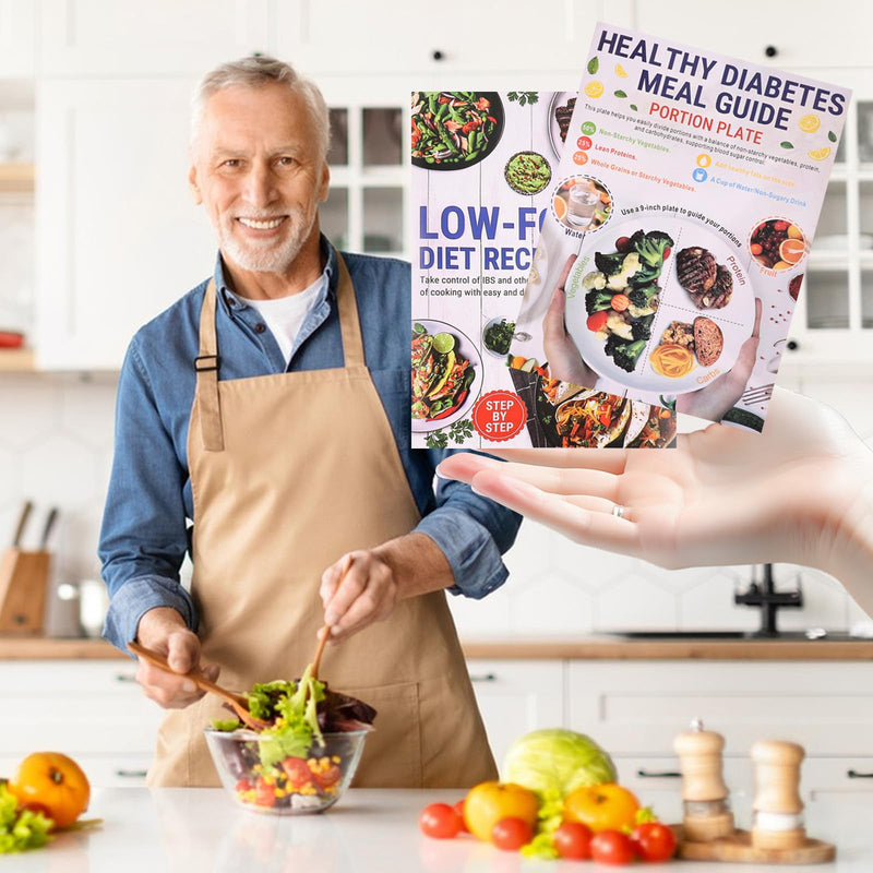 [Australia] - 6 Sheets Diabetic Food Charts Set, Food List and Meal Planner Chart, Low FODMAP Chart for Sugar Intake Management and IBS Controlled Serving Size Carbohydrates Calories Protein 