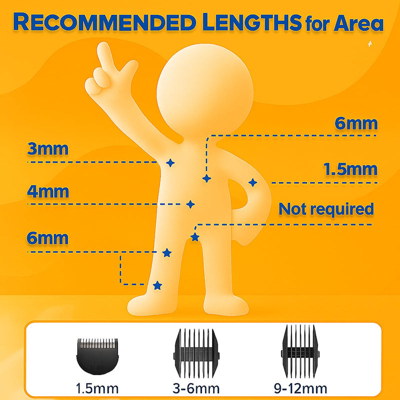 [Australia] - Manscape Groin & Body Hair Trimmer for Men, Waterproof Electric Ball Trimmer with Skin-Friendly Ceramic Blade, with LED Light Manscaping Razor for Pubic Area, Chest, Back & Armpits,90 Minutes Shaving Black 