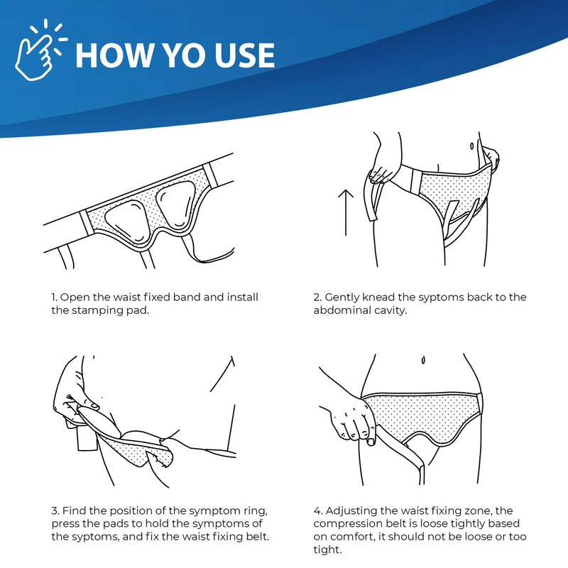 ORTONYX Inguinal Hernia Belt Truss for Single/Double Bilateral Hernias with 2 Removable Compression Pads for Men and Women, Comfortable Breathable Material XL (38.0"-47.25") Black