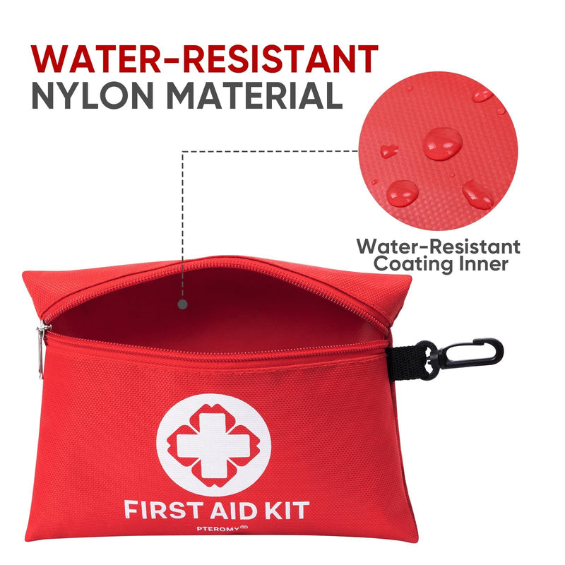 [Australia] - PTEROMY 150 Piece Mini First Aid Kit, Portable Small Emergency Kits Compact 1st Aid Kit for Car, Travel, Home, Camping, Outdoor, Hiking 150PCS 