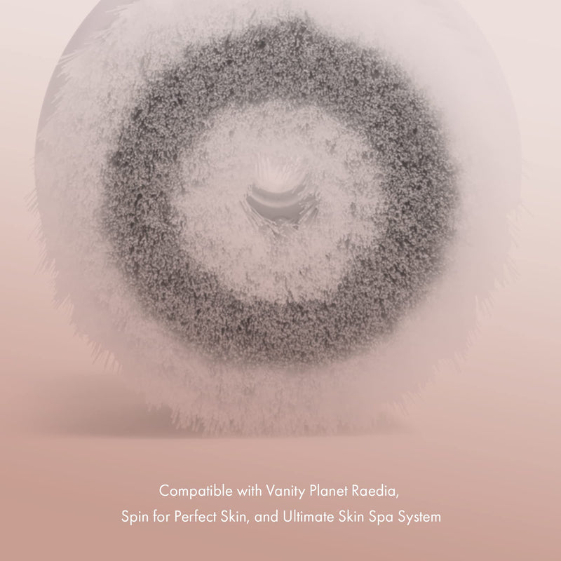 Vanity Planet Raedia & Ultimate Skin Spa Combo 3 Brushes - Designed for Raedia, Glowspin, & Ultimate Skin Spa System to Ensure Effective Cleansing and Exfoliating